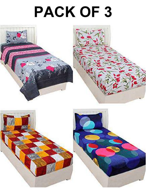home decore 3d printed bedsheet withour  - 18355755 -  Standard Image - 0