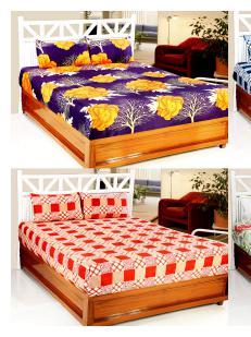 home decore 3d printed bedsheet withour - 18355761 - Standard Image - 0