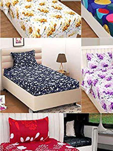 home decore 3d printed bedsheet withour  - 18355764 -  Standard Image - 0