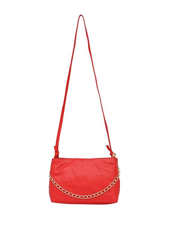 red solid regular sling bag - 18355923 - Zoom Image - 0