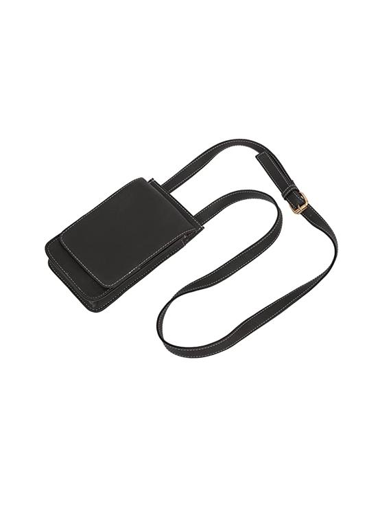 black solid regular sling bag - 18355956 -  Zoom Image - 0