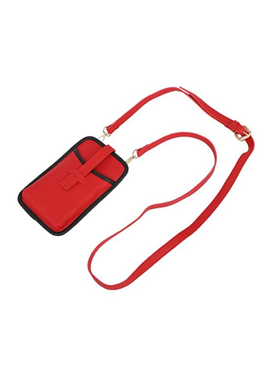 red solid regular sling bag - 18355992 - Zoom Image - 0