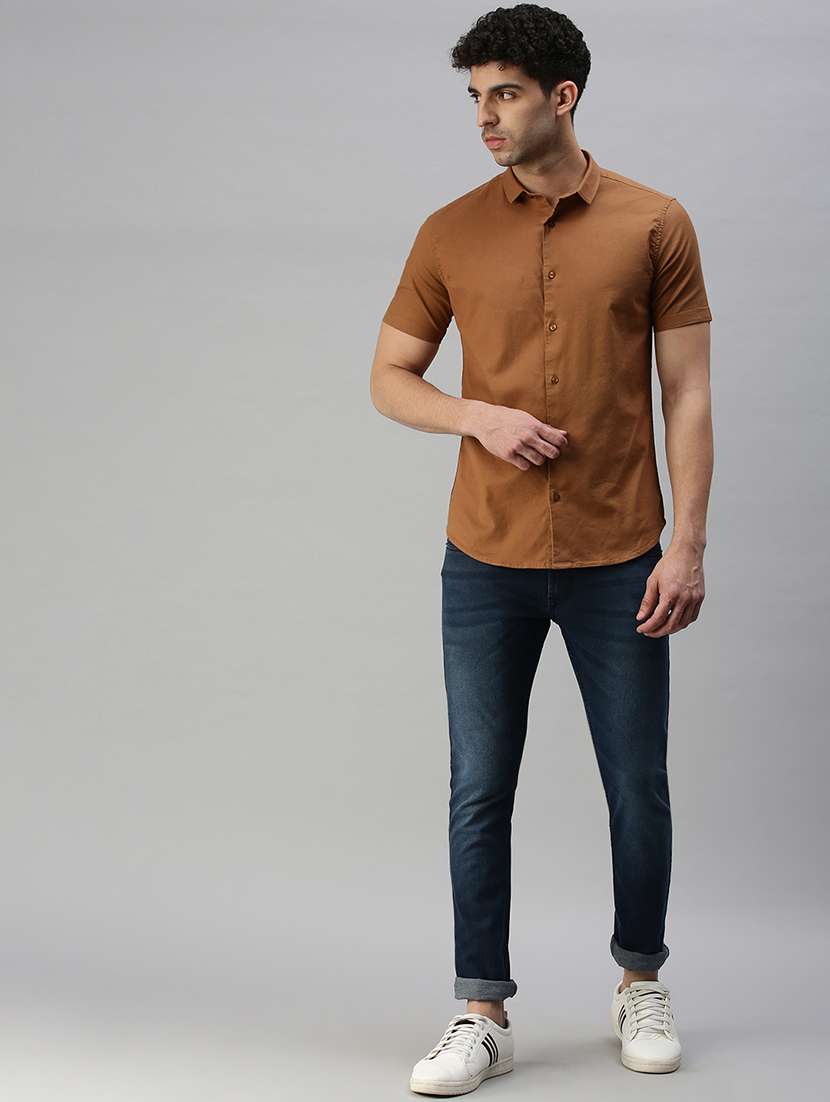 mens solid casual shirt - 18356044 -  Standard Image - 3
