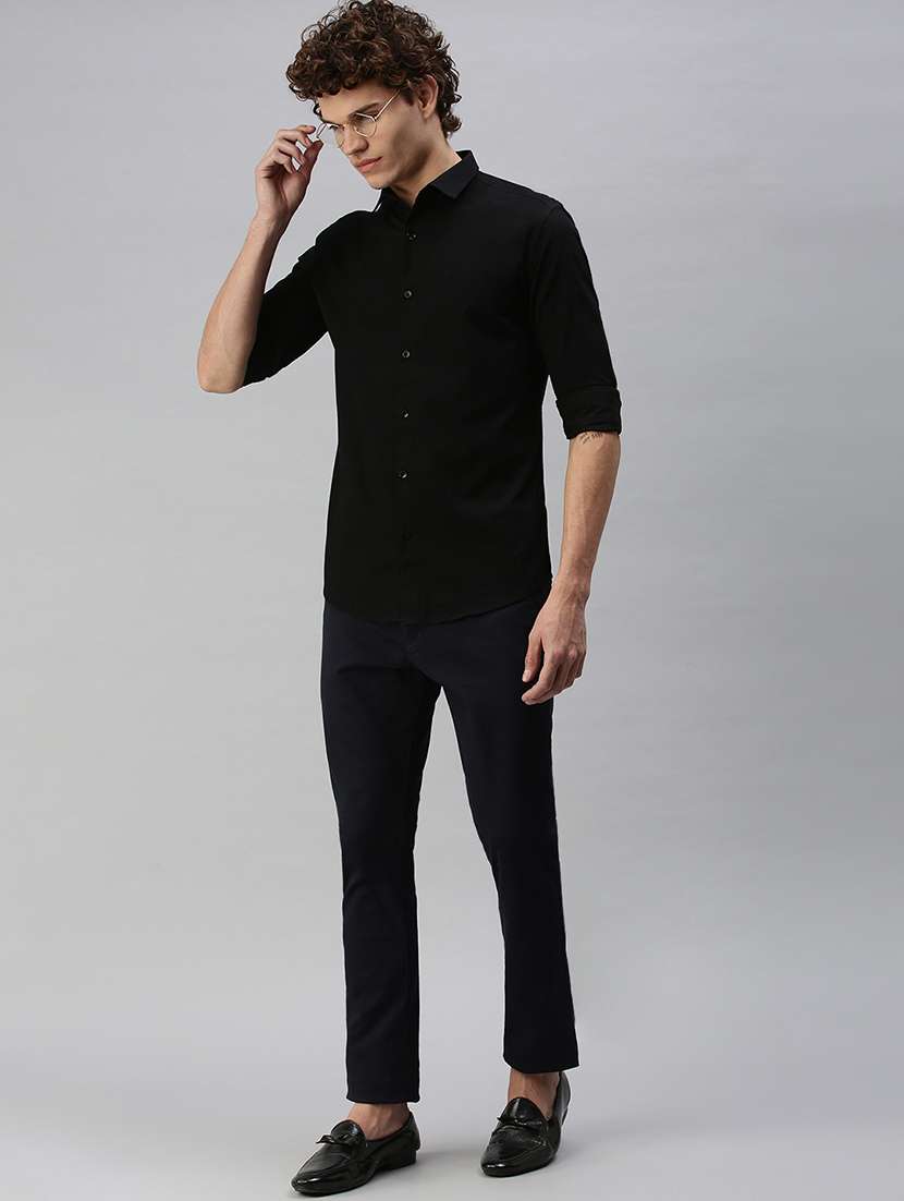 mens solid casual shirt - 18356099 -  Standard Image - 3
