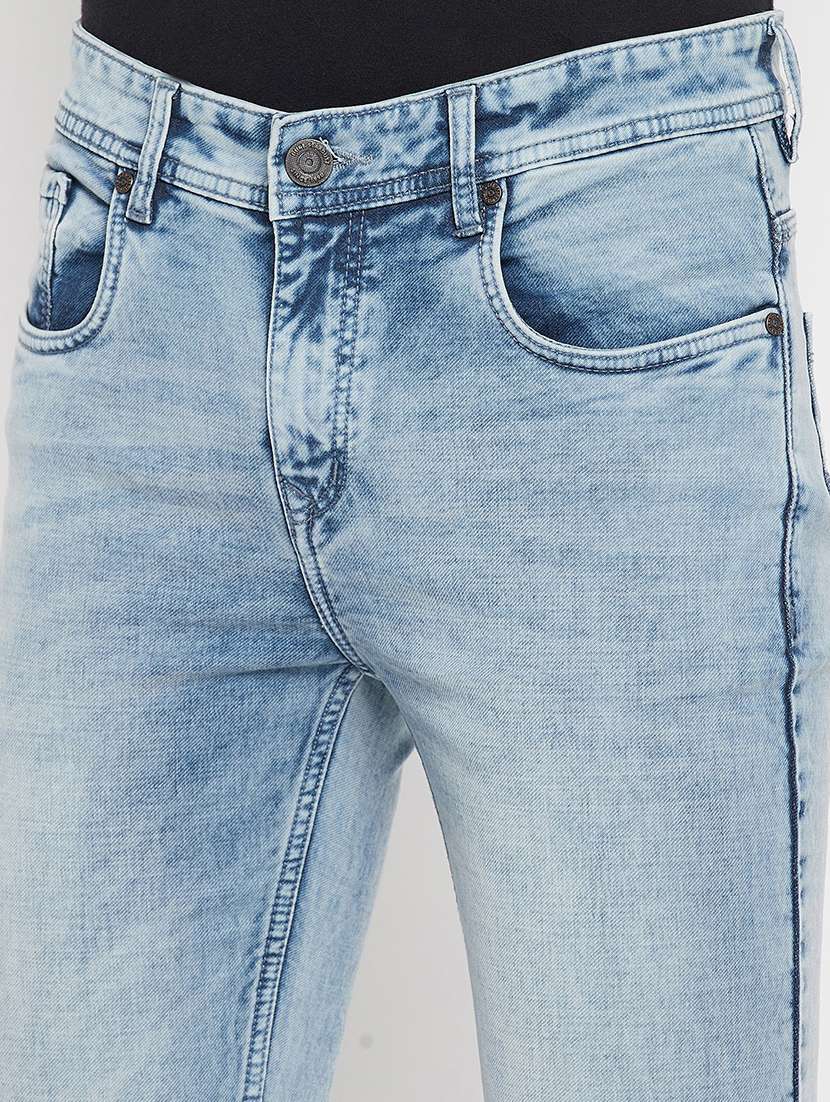 blue light-washed denim jean - 18356828 -  Standard Image - 5