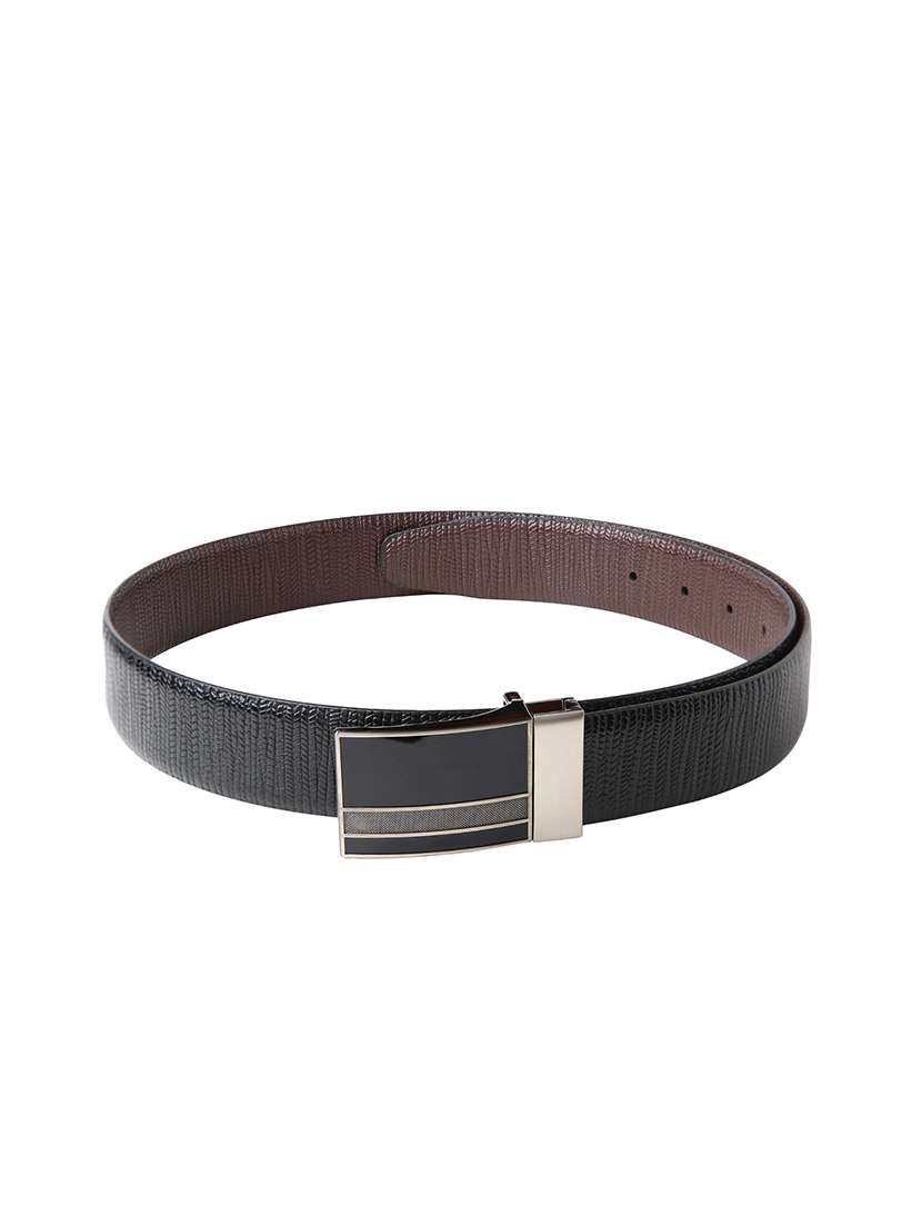 black leatherette belt