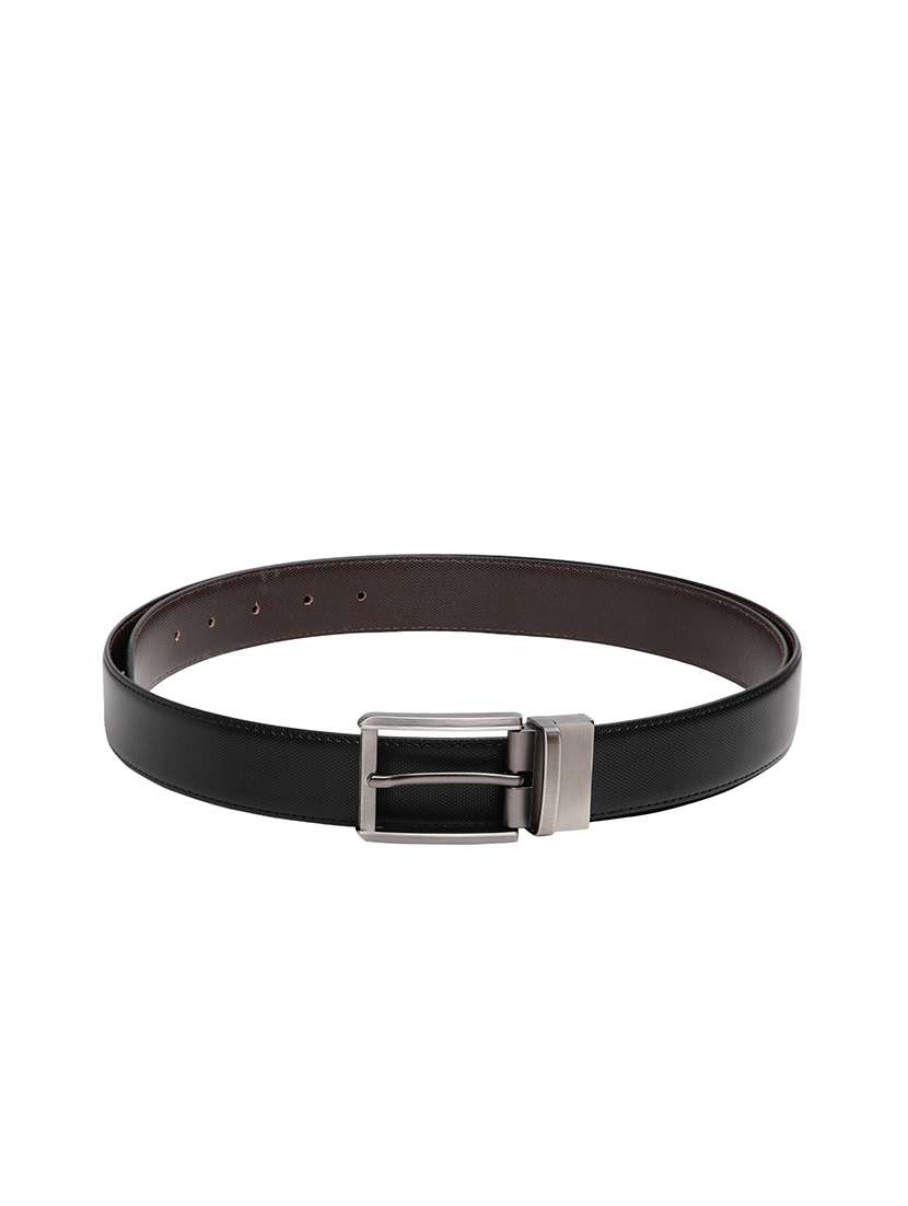 black leatherette belt