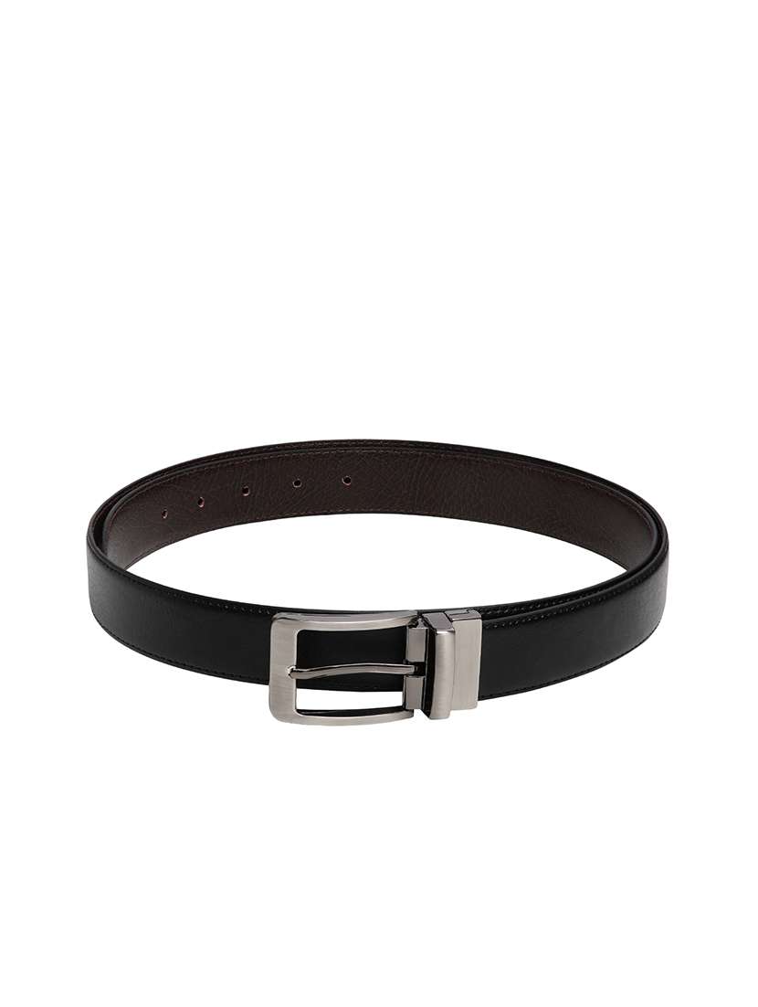 black leatherette belt