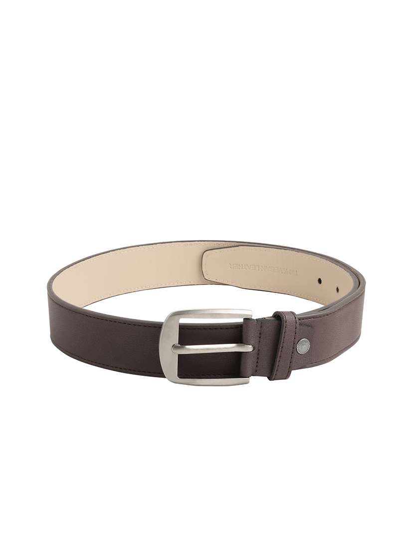 brown leatherette belt