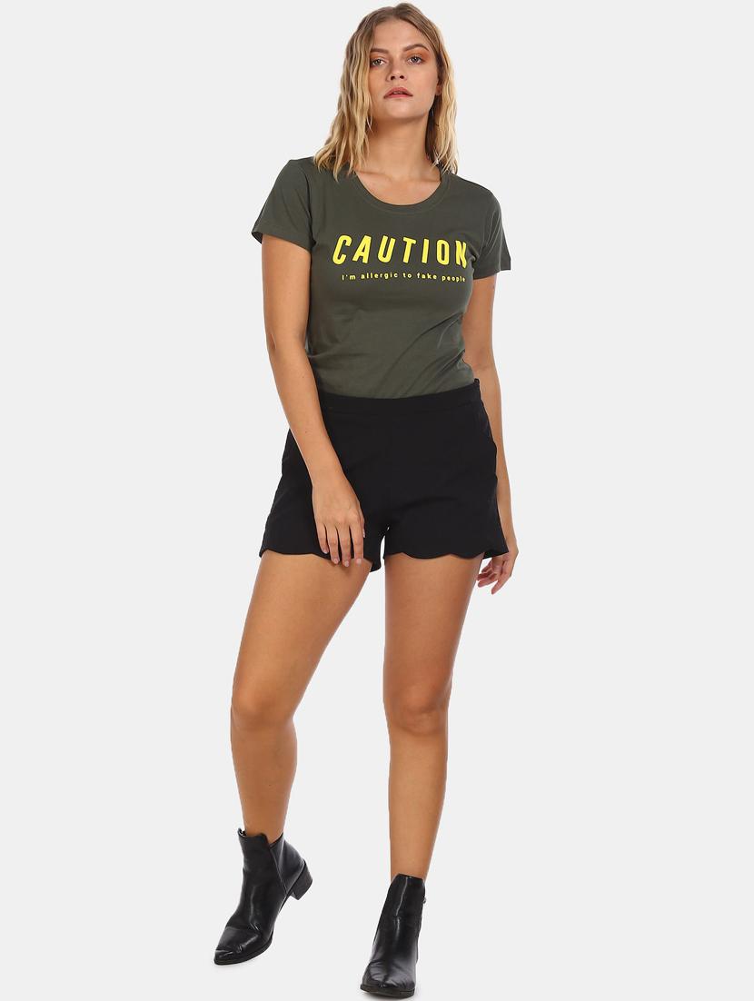 round neck typography tee - 18358152 - Standard Image - 3