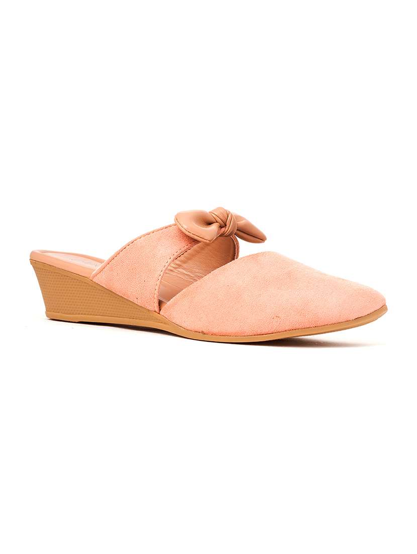 beige slip on mules