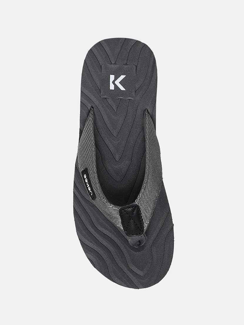 grey rubber slip on flip flops - 18358717 -  Standard Image - 5