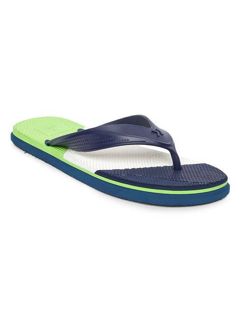 navy rubber slip on flip flops - 18358721 -  Standard Image - 0