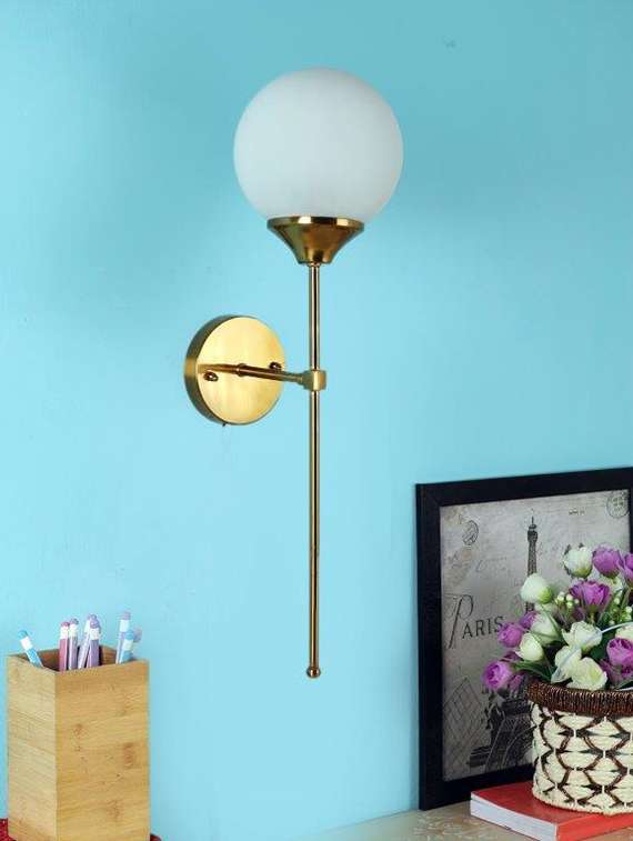 gleeful gold wood wall lights