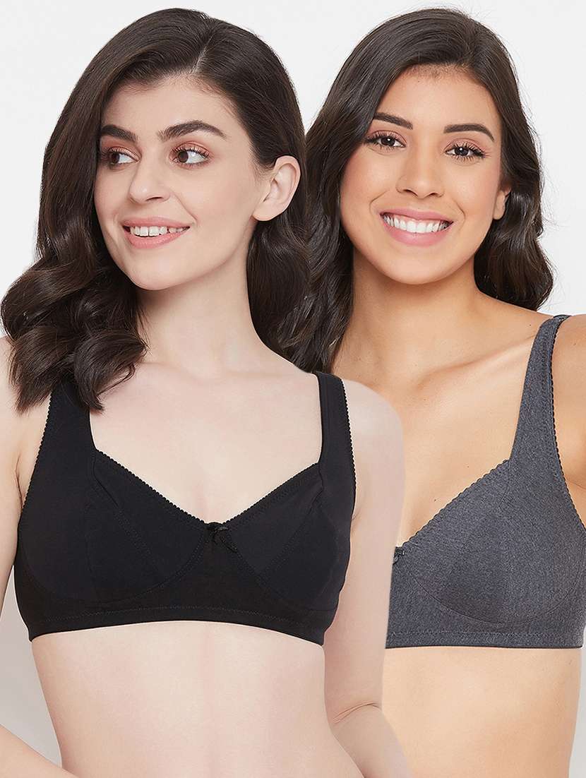 pack of 2 solid t-shirt bra