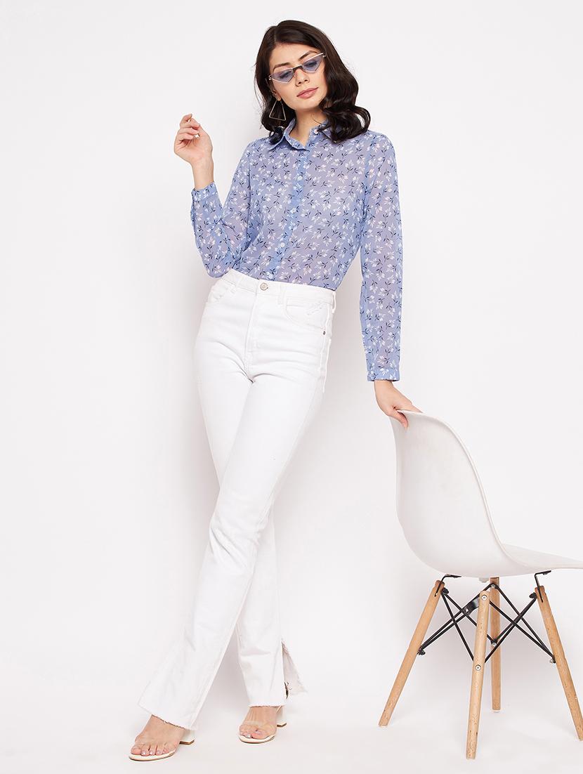 long sleeved printed shirt - 18359156 - Standard Image - 3
