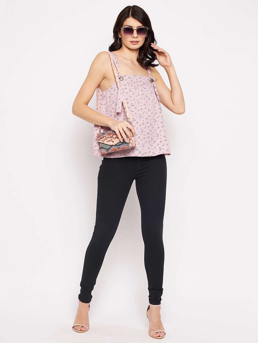 women's straight shoulder strap top - 18359163 - Standard Image - 3