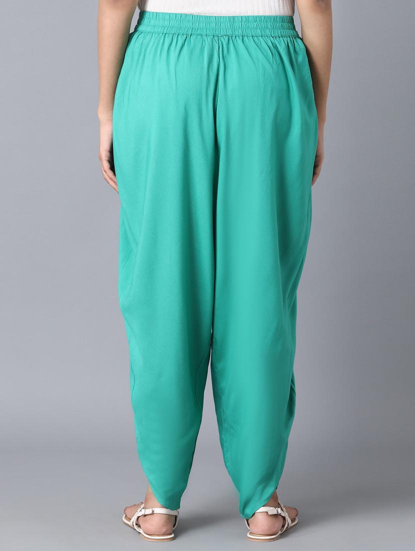 sea green cotton regular salwar - 18359343 - Standard Image - 3