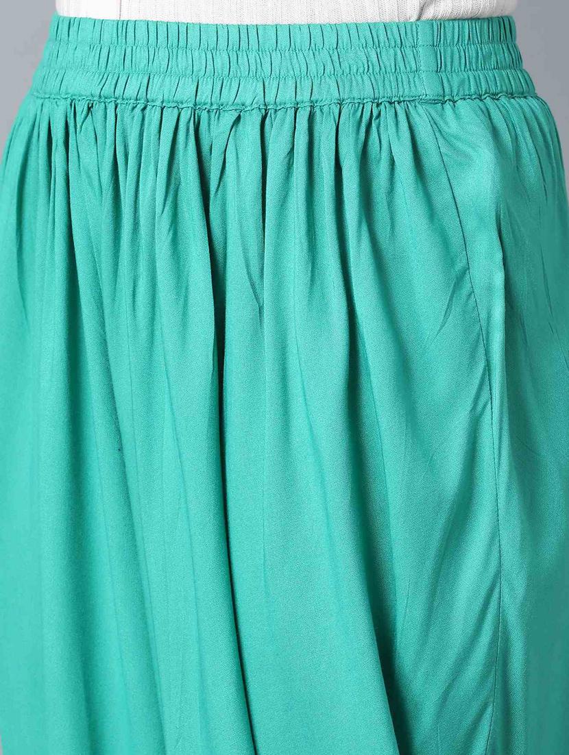 sea green cotton regular salwar - 18359343 - Standard Image - 5