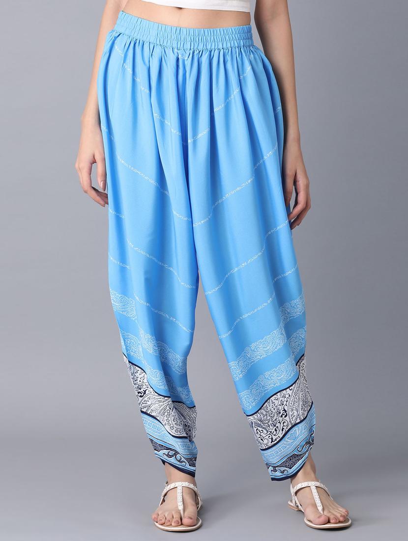 green cotton regular salwars - 18359345 - Zoom Image - 0