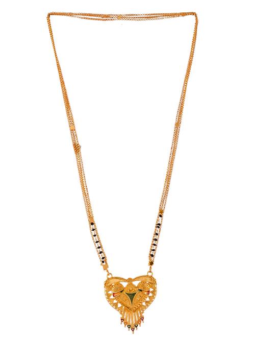gold metal mangalsutra - 18359411 - Standard Image - 0