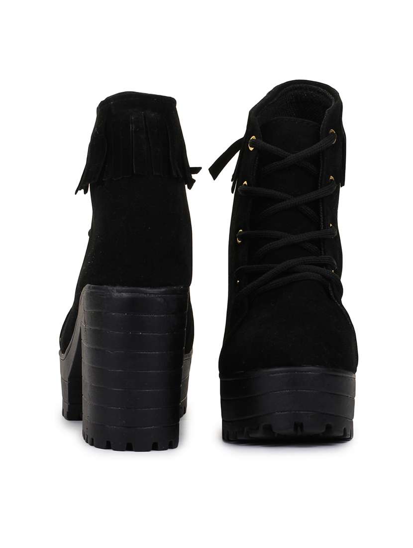 black lace up  boot - 18359439 -  Standard Image - 3