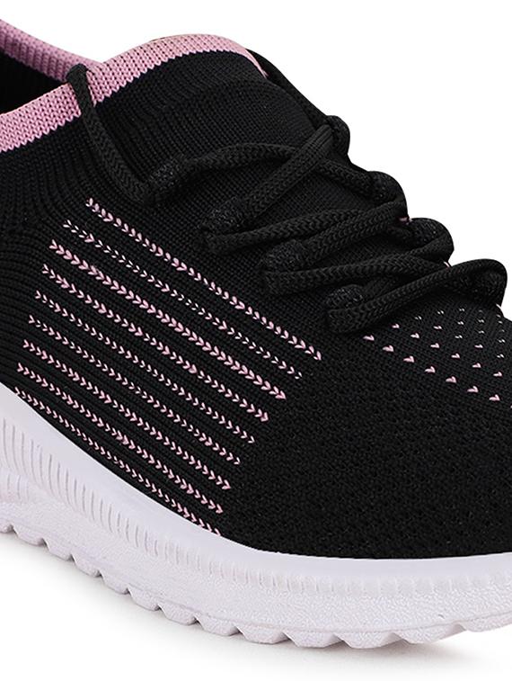 black lace up sports shoe - 18360583 - Standard Image - 3