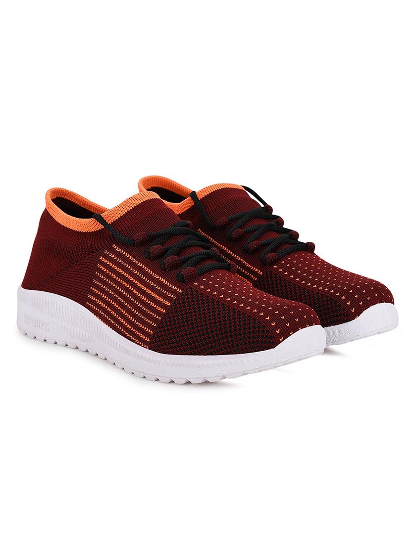 maroon lace up sports shoe - 18360585 - Zoom Image - 0