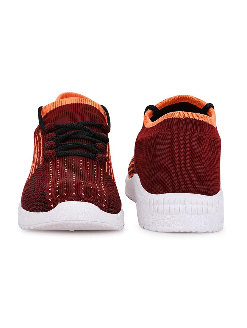 maroon lace up sports shoe - 18360585 - Standard Image - 3
