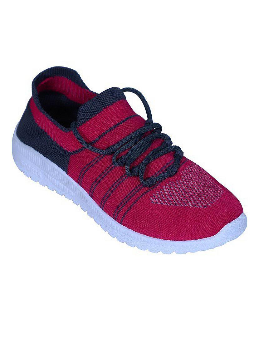 red lace up sports shoe - 18360596 - Zoom Image - 0