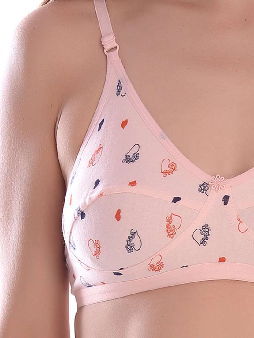 pink printed bra and panty set - 18361552 -  Standard Image - 3