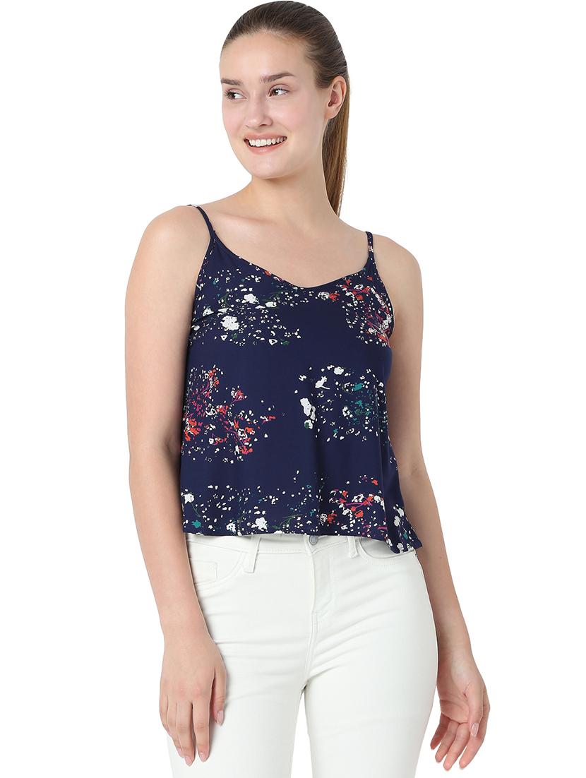women's crop shoulder strap top - 18362827 - Zoom Image - 0