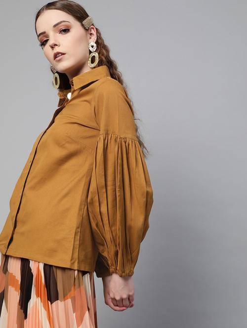 long sleeved solid regular shirt - 18363480 - Standard Image - 0