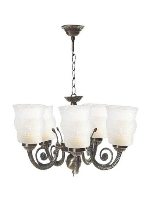 somil chandeliers of five colorful decorative glass shade in metal for roya bright lighting decoration-cx12 - 18364200 - Standard Image - 0