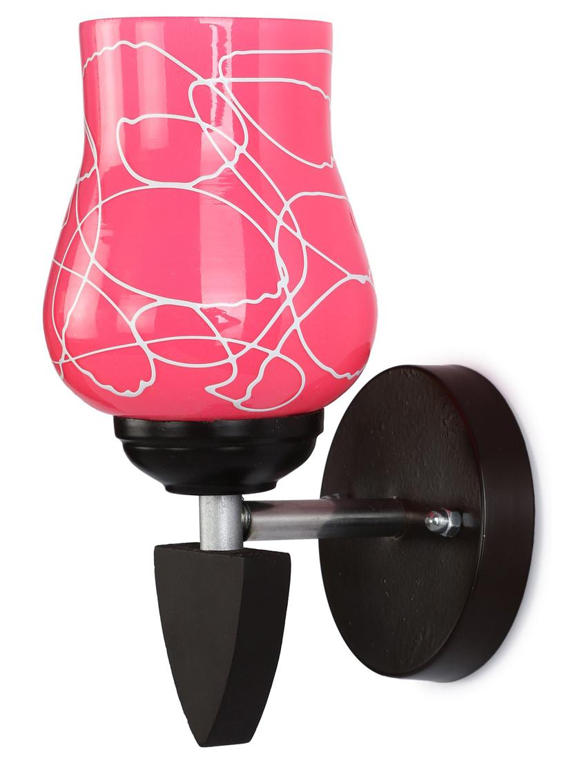 somil designer led sconce glass & wood wall lamp/ light - re128 - 18364968 - Zoom Image - 0