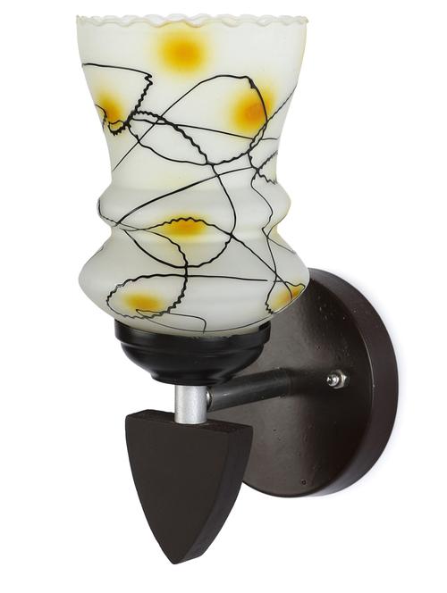 somil designer led sconce glass & wood wall lamp/ light - re048 - 18365116 - Standard Image - 0