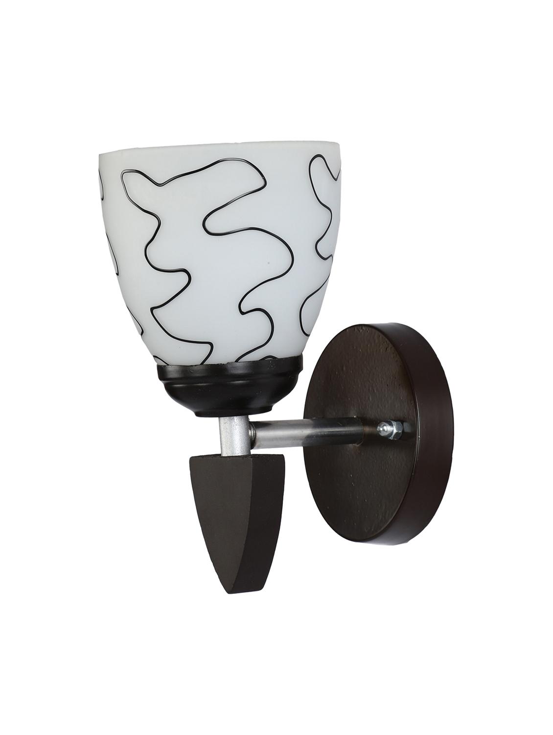 somil designer led sconce glass & wood wall lamp/ light - re135 - 18365403 - Standard Image - 3