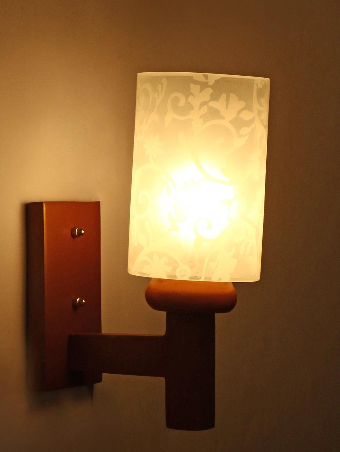 somil new designer decorative glass wall lamp light with unique stylish fitting and all fitting & fixture dn4p87 - 18365440 - Zoom Image - 0