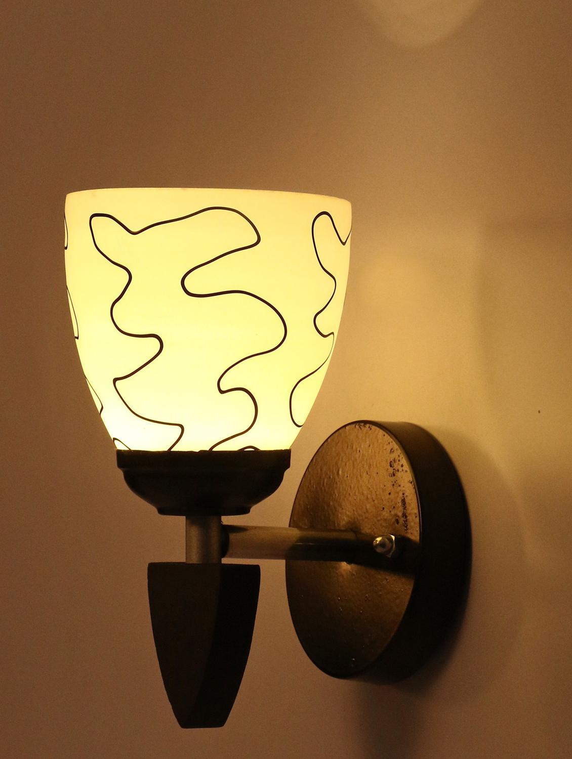 somil decorative wall lamp light glass wall light black - pack of 4 rt100 - 18365443 - Zoom Image - 0