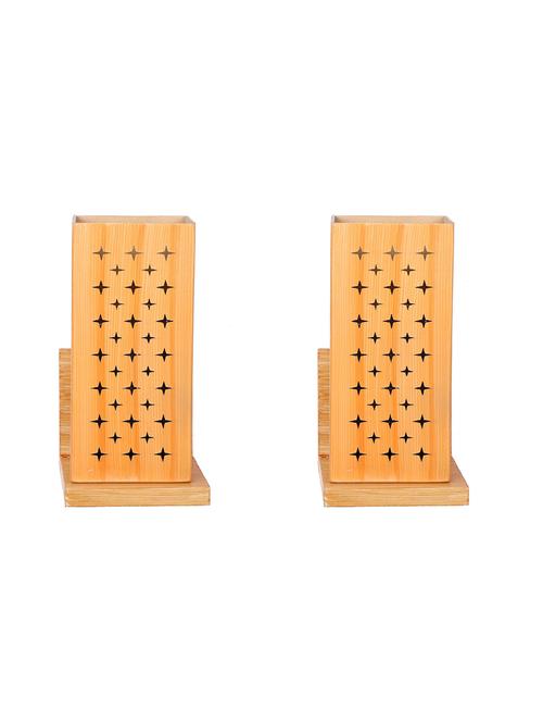 somil designer wooden wall lamp (set of 2)- aa25 - 18365533 - Standard Image - 0