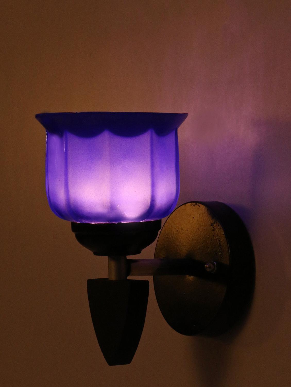 somil led sconce glass & wood wall lamp/light, 7 watt & wall fixture (set of four)-rt274 - 18365565 -  Zoom Image - 0