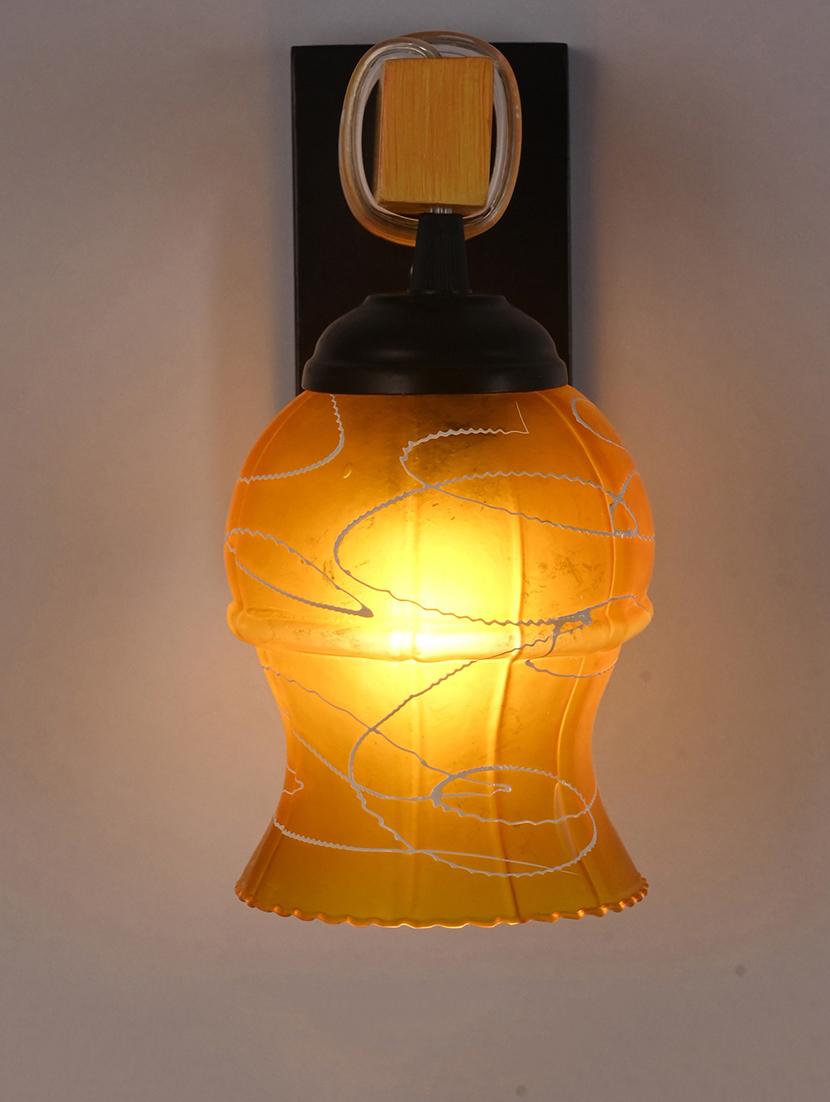 somil modern design colorful wood wall lamp/ light with hand decorated glass shade (set of 2) -y19 - 18365698 - Standard Image - 3