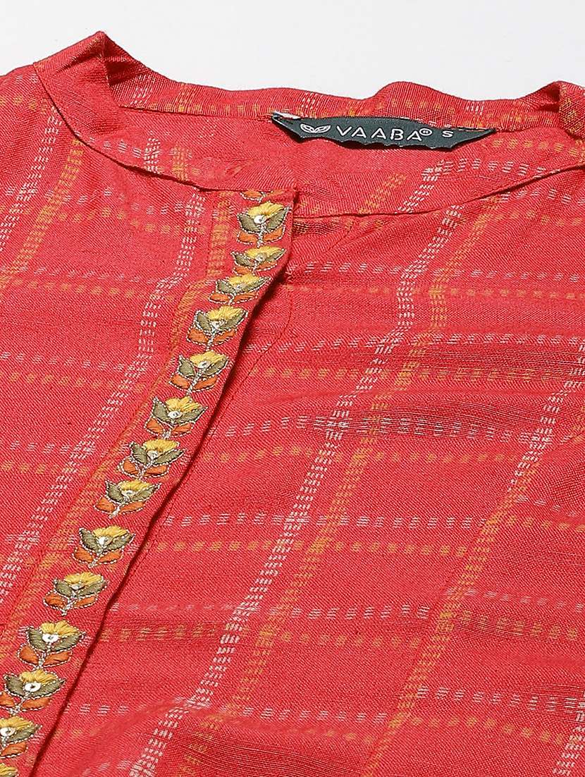 pink rayon kurta palazzo  set - 18366260 -  Standard Image - 5