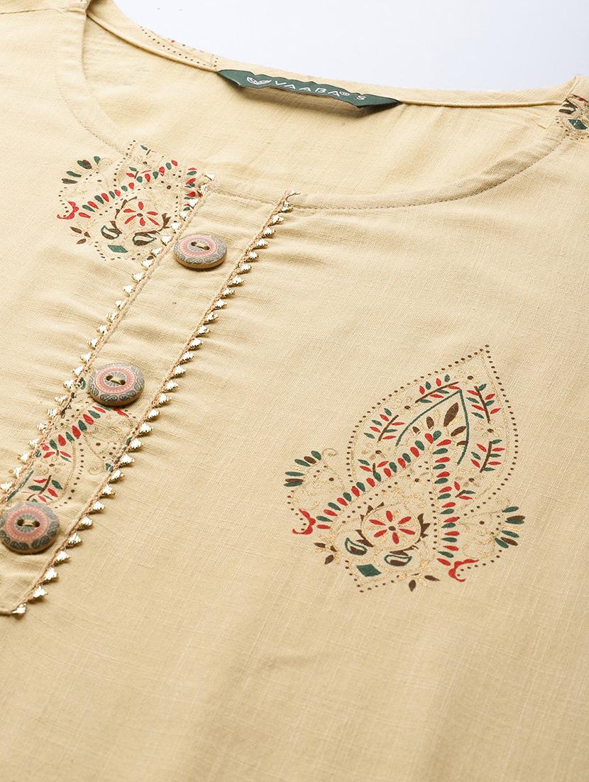 cream rayon kurta palazzo set - 18366261 - Standard Image - 5