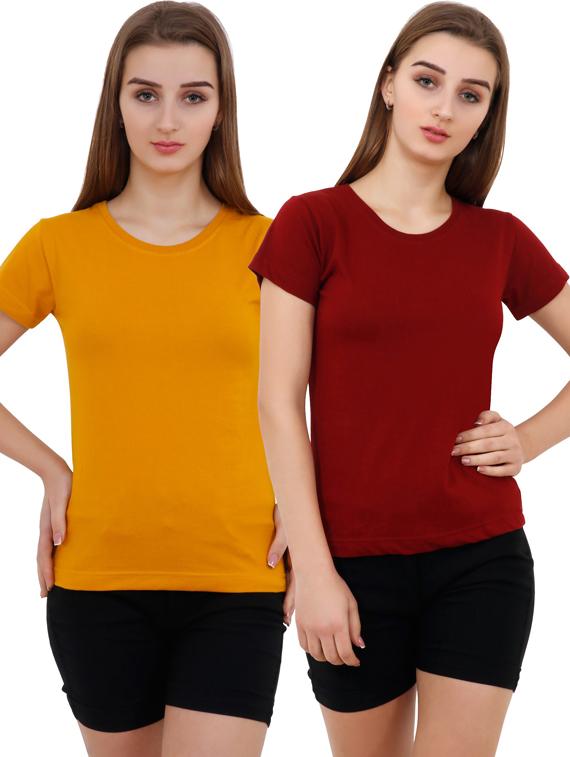 pack of 2 solid combo tee - 18366750 -  Zoom Image - 0