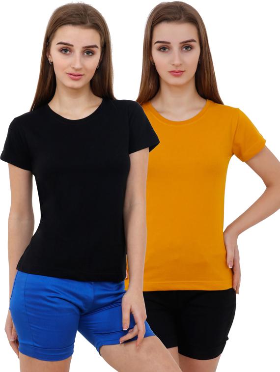 pack of 2 solid combo tee - 18366756 -  Zoom Image - 0