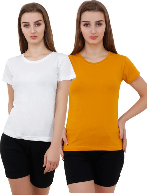 pack of 2 solid combo tee - 18366757 -  Zoom Image - 0