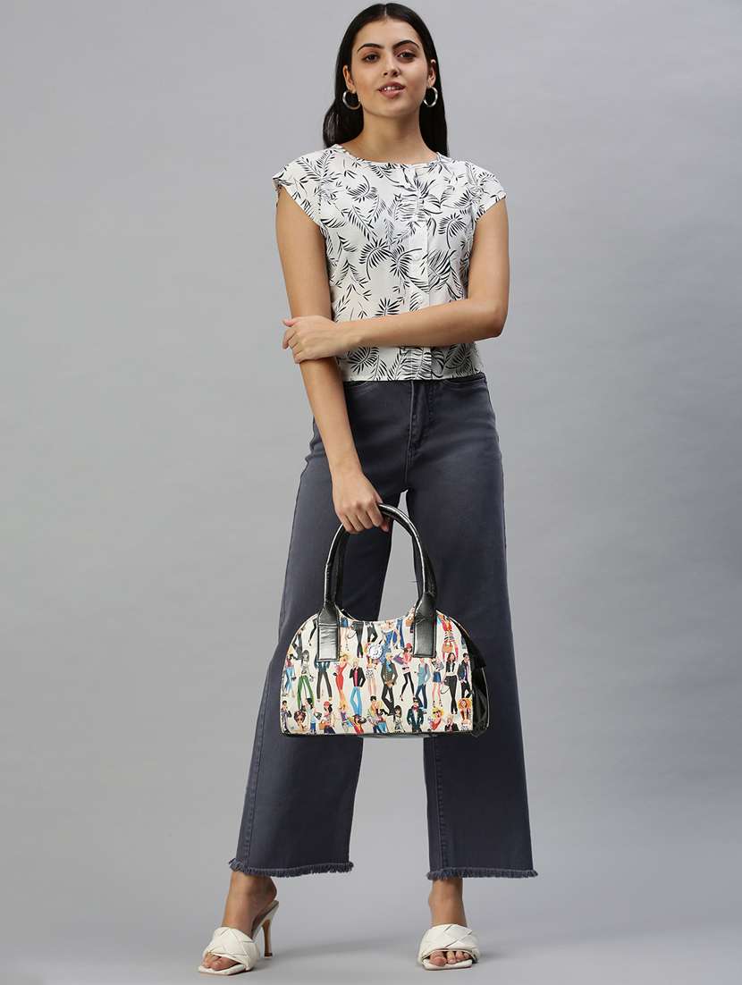 women's plain wide leg jeans - 18366934 -  Standard Image - 3