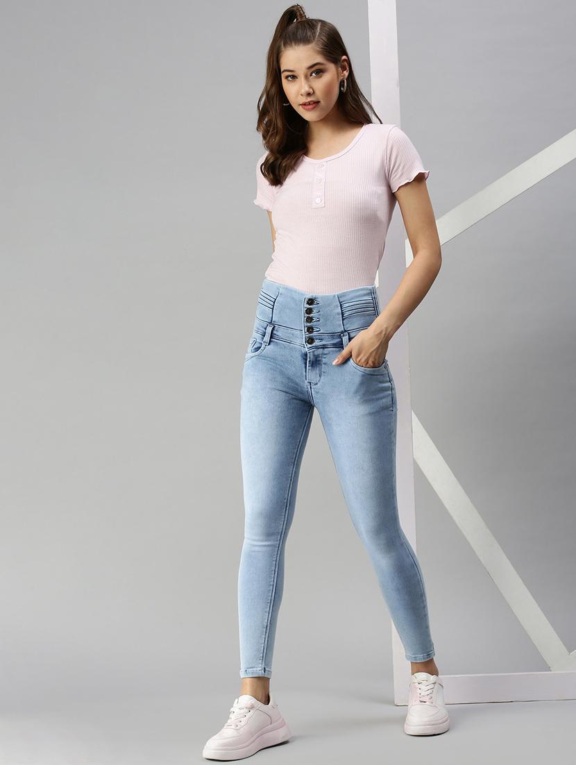 high-rise washed denim jean - 18366948 - Standard Image - 3