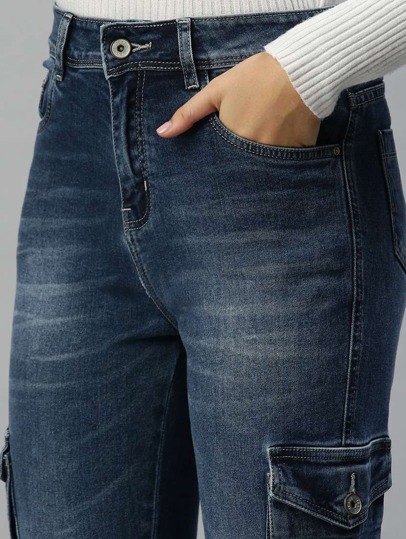 women's mid rise plain cargo  - 18366965 -  Standard Image - 5